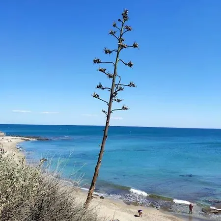 Apartmán Belle Vue Mer, 90 M, Parking, Loggia, Wifi. Agde