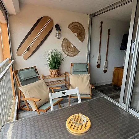 Belle Vue Mer, 90 M, Parking, Loggia, Wifi. * Agde