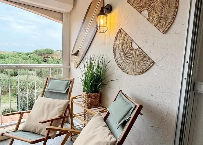 Belle Vue Mer, 90 M, Parking, Loggia, Wifi. Appartement *